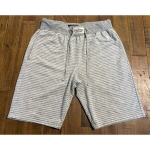 Polo Ralph Lauren Polo RL Fleece Lounge Shorts Mens Small Gray Striped